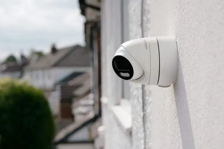 Hik Vision camera on wall