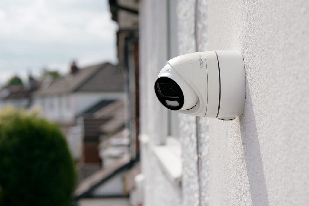 Hik Vision camera on wall